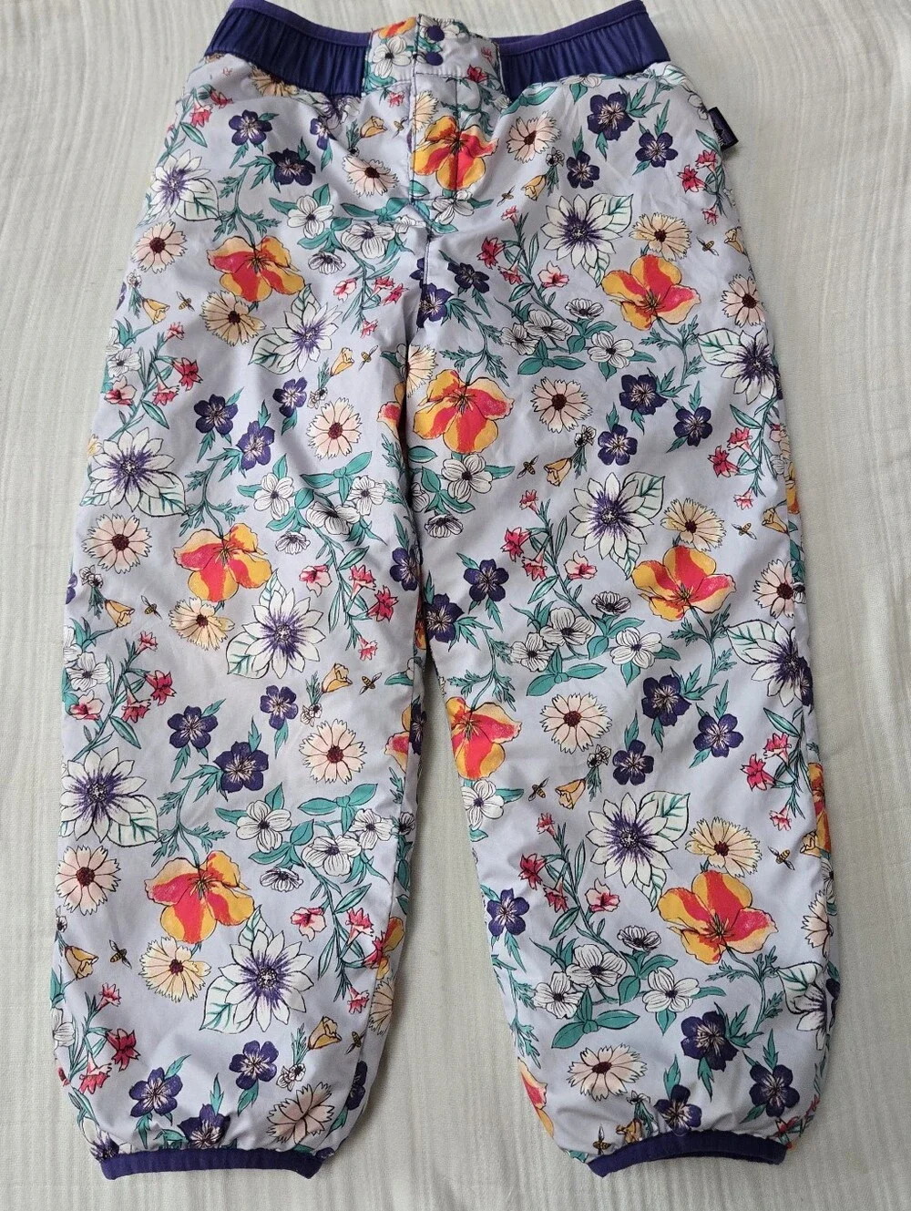 Patagonia Reversible Jacket & Snowpants 4T Floral Purple